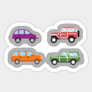 car classic vintage old retro design st Sticker